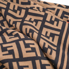 Fendi Monogram Poncho Brown