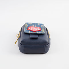 Louis Vuitton x Nigo Denim/Leather Phone Pouch Navy