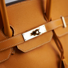 Hermes Birkin 35 Epsom Jaune D'or - Square P Stamp