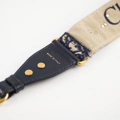 Christian Dior Oblique Navy Guitar Strap