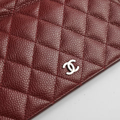 Chanel Long Wallet Red Caviar - Series 18