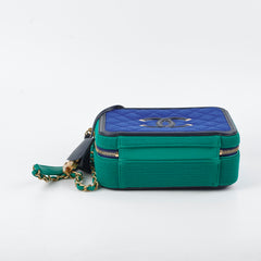 Chanel Filgree Medium Vanity Green/Blue