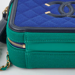 Chanel Filgree Medium Vanity Green/Blue