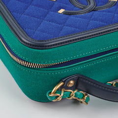 Chanel Filgree Medium Vanity Green/Blue