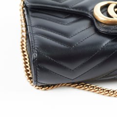 Gucci Marmont Wallet On Chain WOC Black