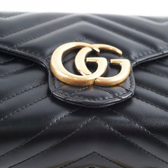 Gucci Marmont Wallet On Chain WOC Black