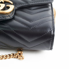 Gucci Marmont Wallet On Chain WOC Black