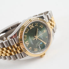 Rolex Datejust Watch 36MM Oystersteel Yellow Gold 126231