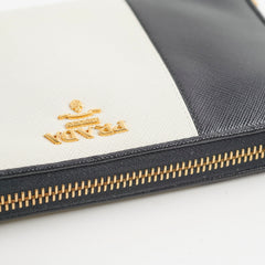 Prada Long Wallet Black/White