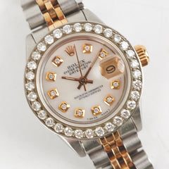 Rolex Datejust 26mm Mother of Pearl with Diamonds Aftermarket