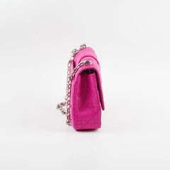 Christian Dior Lambskin Cannage Fuchsia Shoulder Bag