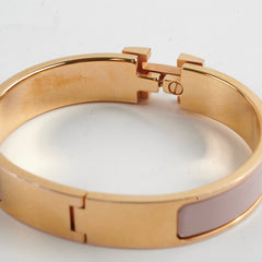 Hermes Clic H Bracelet Pink PM