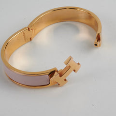 Hermes Clic H Bracelet Pink PM