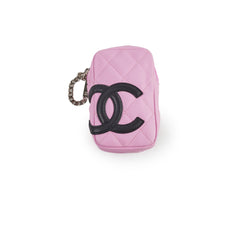 Chanel Zip Pouch Lambskin Pink