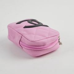 Chanel Zip Pouch Lambskin Pink