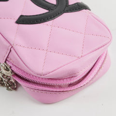 Chanel Zip Pouch Lambskin Pink