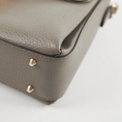 Gucci Leather Top Handle Grey Bag