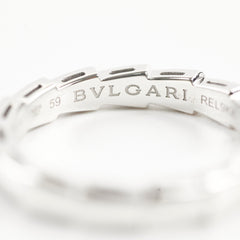 Bvlgari Serpenti Viper Ring 18k White Gold Size 59