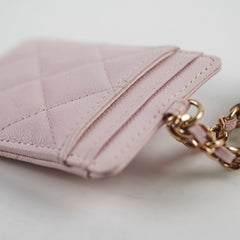 Chanel Caviar ID Crad Holder Pink