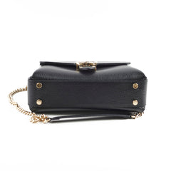 Gucci Leather Top Handle Bag Black