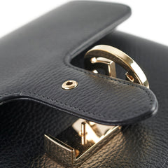 Gucci Leather Top Handle Bag Black