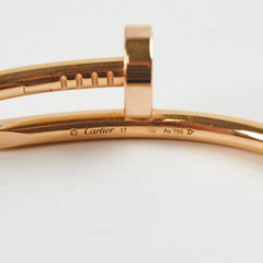 Cartier Juste un Clou Bracelet Pink Gold (Size 17)