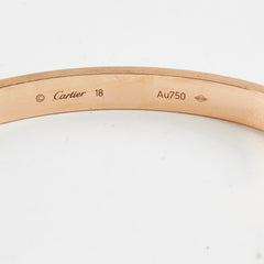 Cartier Love Bracelet Pink Gold 18cm