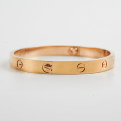 Cartier Love Bracelet Pink Gold 18cm