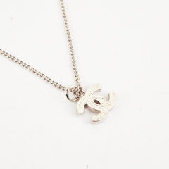 Chanel Silver Rhinestone Necklace Costume Jewellery