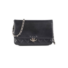 Chanel Wallet On Chain WOC Black