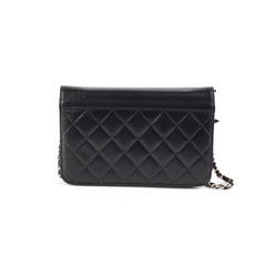 Chanel Wallet On Chain WOC Black