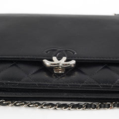 Chanel Wallet On Chain WOC Black