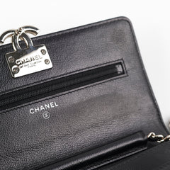 Chanel Wallet On Chain WOC Black