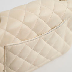 Chanel Mini Rectangular Cream Lambskin Crossbody- Microchipped