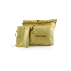 Chanel 22 Small Yellow Shoulder Bag - Microchipped