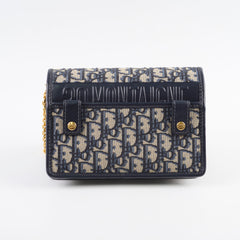 Christian Dior Montaigne Belt Bag with Chain Navy