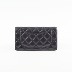 Chanel Fold Long Wallet Black