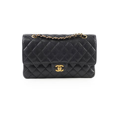 Chanel Medium/Large Caviar Double Classic Flap Black