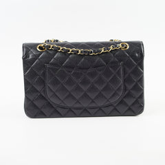 Chanel Medium/Large Caviar Double Classic Flap Black