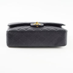 Chanel Medium/Large Caviar Double Classic Flap Black