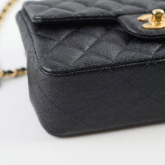 Chanel Caviar Rectangular with Top Handle Black  31 Series