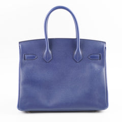 Hermes Birkin 30 Navy Epsom T Stamp