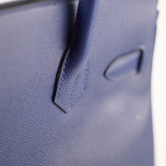 Hermes Birkin 30 Navy Epsom T Stamp