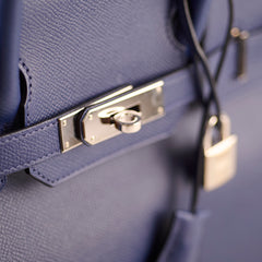 Hermes Birkin 30 Navy Epsom T Stamp