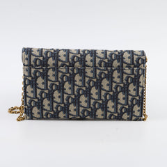 Christian Dior Saddle Pouch with Chain