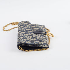 Christian Dior Saddle Pouch with Chain