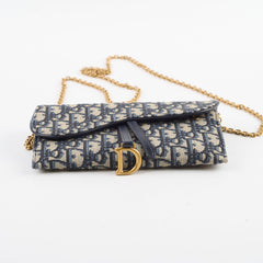 Christian Dior Saddle Pouch with Chain