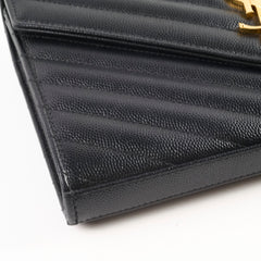 Saint Laurent Black Envelope Wallet On Chain