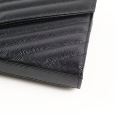 Saint Laurent Black Envelope Wallet On Chain