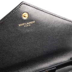 Saint Laurent Black Envelope Wallet On Chain